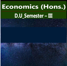 Economics (Hons.) For D.U_Semester – III