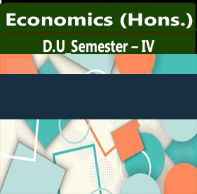 Economics (Hons.) For D.U_Semester – IV
